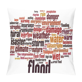 Personality  Flood Word Cloud Pillow Covers