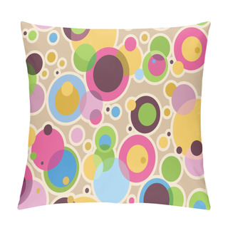 Personality  A Layered Pattern Effect With Circles Of Color Pillow Covers