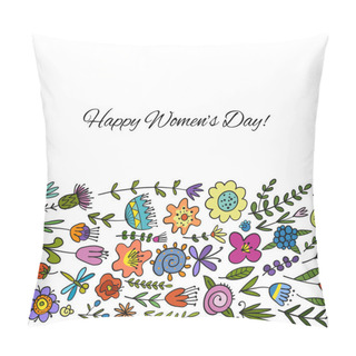 Personality  Floral Horizontal Seamless Pattern For Your Design Pillow Covers