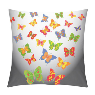 Personality  Cartoon Butterflies In A Light Space Pillow Covers