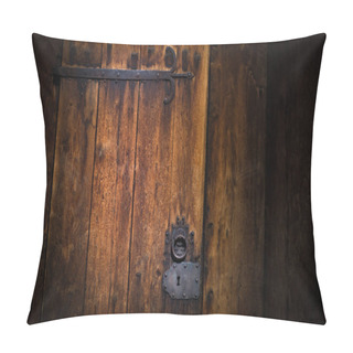 Personality  Old Wooden Door Of Church, Europe Pillow Covers