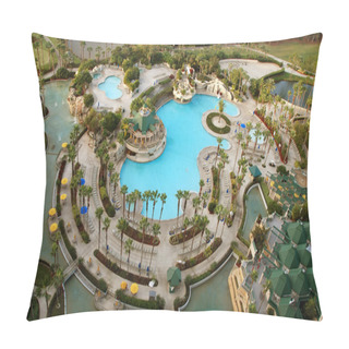 Personality  Aerial View Of Tourist Resort Pillow Covers