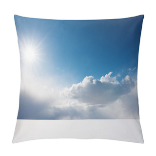 Personality  Beautiful Winter Cloudscape Pillow Covers