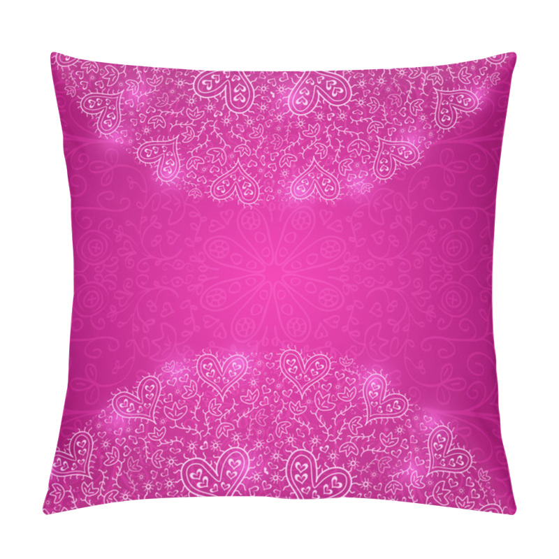 Personality  Colorful Half Mandala Decoration With Hearts Pillow Covers