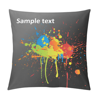 Personality  Color Paint Splash Background Pillow Covers