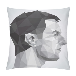 Personality Profile Of Young Man In Origami Style Pillow Covers