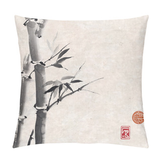 Personality  Bamboo In Sumi-e Style Pillow Covers