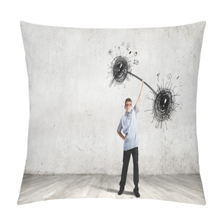 Personality  Boy With Barbell Pillow Covers