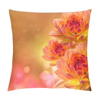 Personality  Dahlia Flowers Pillow Covers
