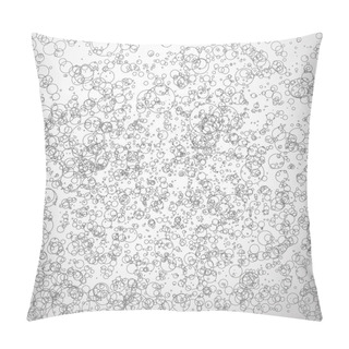Personality  Abstract Random Circles Pattern. Pillow Covers