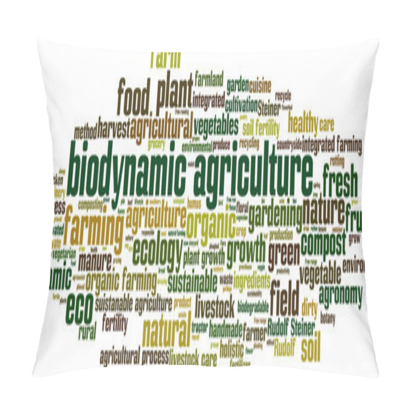 Personality  Biodynamic Agriculture Word Cloud Pillow Covers