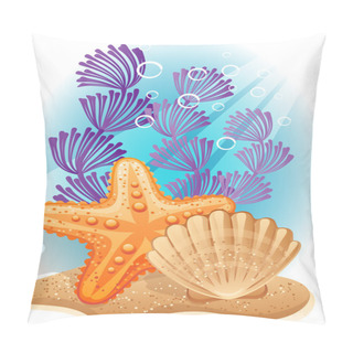 Personality  Sea Bottom Pillow Covers