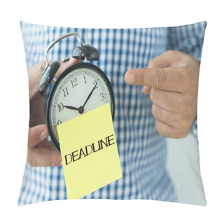 Personality  Hand Holding Alarm Clock  Pillow Covers
