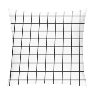 Personality  Plain Black White BW Scott Plaid Tartan Checkered Line Gingham Pattern Square Background Vector Cartoon Illustration Tablecloth, Picnic Mat Wrap Paper, Mat, Fabric, Textile, Scarf. Pillow Covers