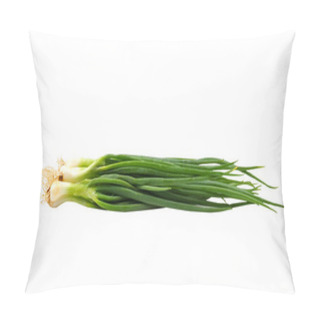 Personality  Fresh Spring Onion Isolated On Background Pillow Covers