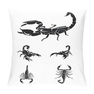Personality  Vector Illustration Of Scorpion Collection Set Pillow Covers