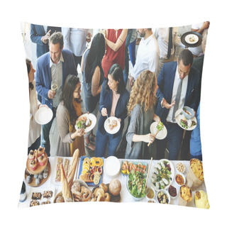 Personality  Diversity People Eating Reception Food Pillow Covers
