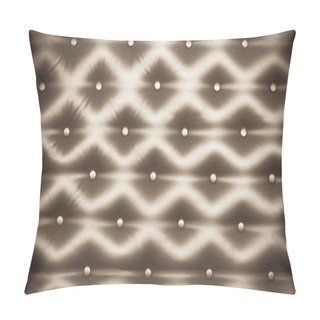Personality  Brown Capitone Background Pillow Covers