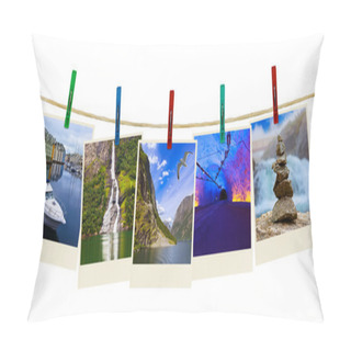 Personality  Norway Travel Photography On Clothespins Pillow Covers