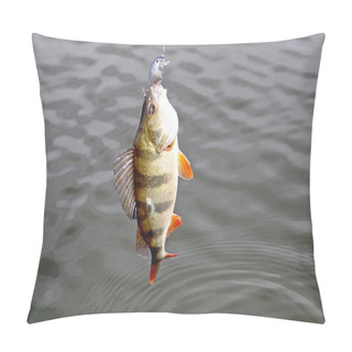 Personality  Striped Bass Bit The Jig Lure Pillow Covers