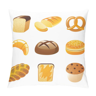 Personality  Bread Icons Pillow Covers