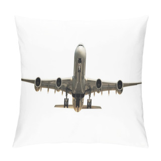 Personality  Huge Jetplane Isolated On White Background Pillow Covers