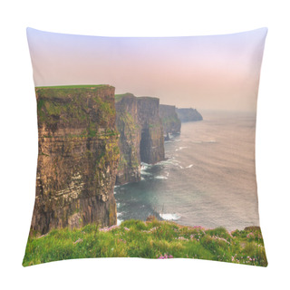 Personality  Cliffs Of Moher At Sunset, Ireland Pillow Covers