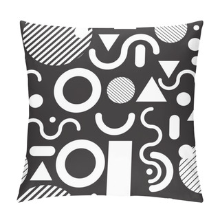 Personality  Fashion Seamless Pattern Black And White Pillow Covers