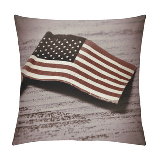 Personality  Flag Of The United States, Vignetted Pillow Covers