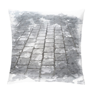 Personality  Old Cobbled Road Pillow Covers