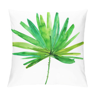 Personality  Green Palm Leaf Pillow Covers