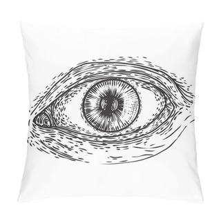 Personality  Various Drawing Of The All Seeing Eye In Different Direction And Pillow Covers
