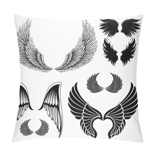 Personality  Set Of Detailed Wing Pillow Covers