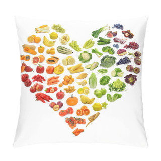 Personality  Rainbow Heart Pillow Covers