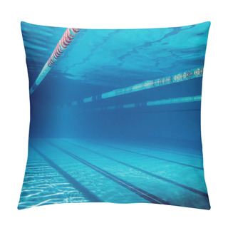 Personality  Underwater Picture Of Empty Swimming Pool Pillow Covers