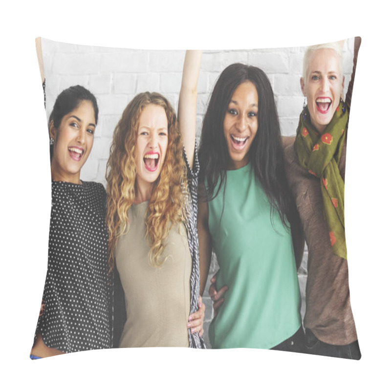 Personality  portrait of diversity Women pillow covers