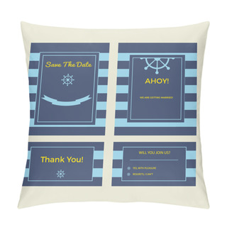 Personality  Set Of Wedding Cards Pillow Covers