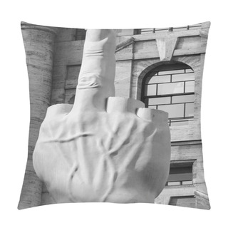 Personality  Love, Medium Finger Portrait By Cattelan Pillow Covers