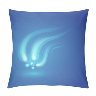 Personality  Abstract Blue Background. Vector Illustration. Pillow Covers