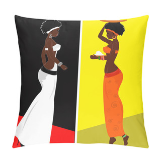 Personality  African Woman Pillow Covers