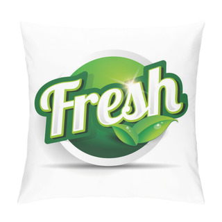 Personality  Fresh Food Label, Badge Or Seal Pillow Covers