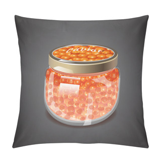 Personality  Red Caviar Vector Illustration Pillow Covers