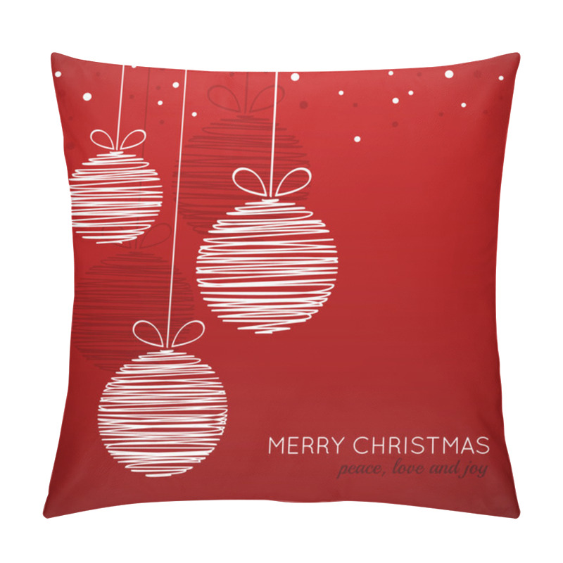 Personality  Christmas baubles pillow covers