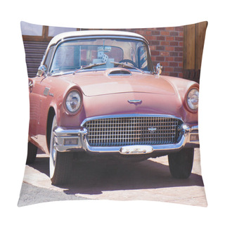 Personality  Original Ford Thunderbird In Pink Pillow Covers
