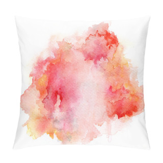 Personality  Red Watercolor Drawing Ink Pillow Covers