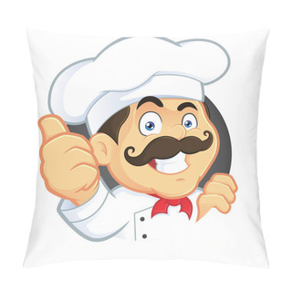 Personality  Chef Giving Thumbs Up Pillow Covers