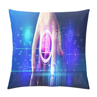 Personality  Agile Concept With Tablet Computer Pillow Covers