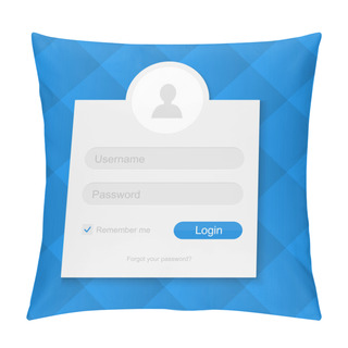 Personality  Login And Registration  Vector Illustration  Pillow Covers