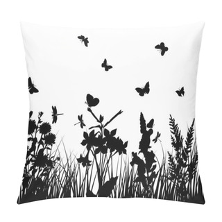 Personality  Grass And Flowers Pillow Covers