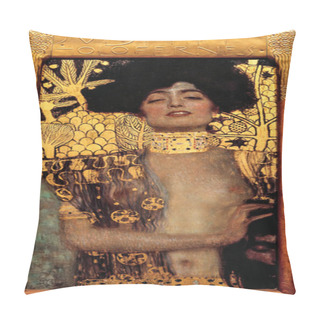 Personality  Portrait Of Judith I (German: Judith I), Oil Painting On Canvas 1901, By Gustav Klimt (1862-1918). Pillow Covers